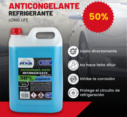 ❄️ Anticongelante RYA: protección, mantenimiento y confianza para tu motor todo el año